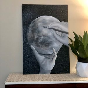 GOD The Creator Painting - Christian Inspired Art - LARGE Home Decor - Unique